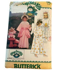 Cabbage Patch Kids Costume Sewing Pattern Butterick 3490 size 2 -14 vintage 1984
